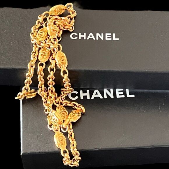 Chanel Gold Plated Interlocking CC Belt Or Necklace main image 4